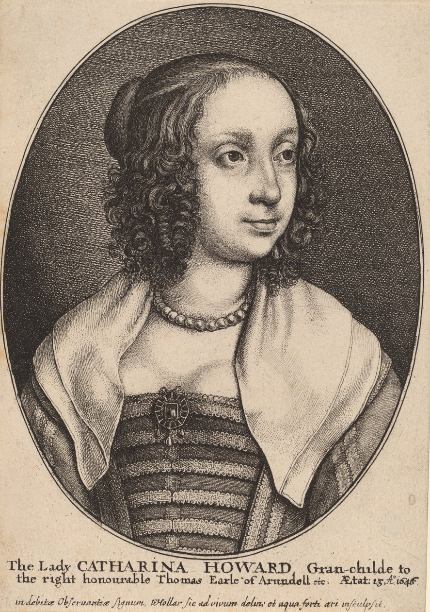 Lady Catherine Howard door Wenceslaus Hollar