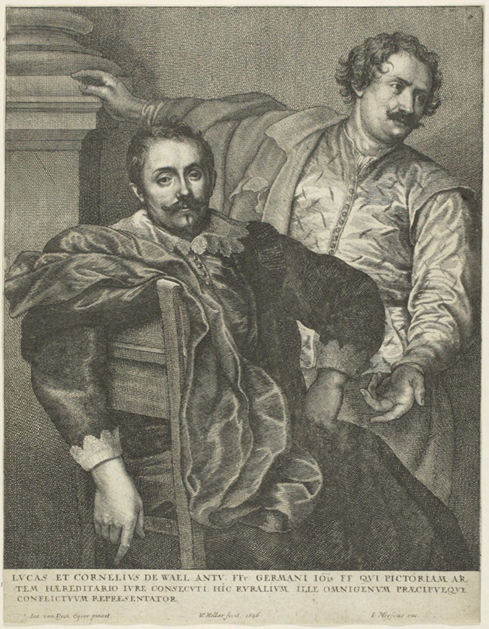 Lucas en Cornelis de Wael door Wenceslaus Hollar