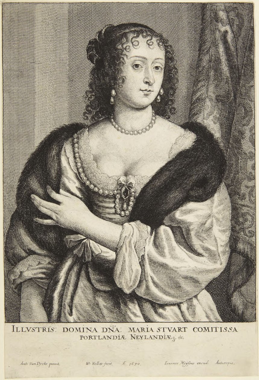 Maria Stuart door Wenceslaus Hollar