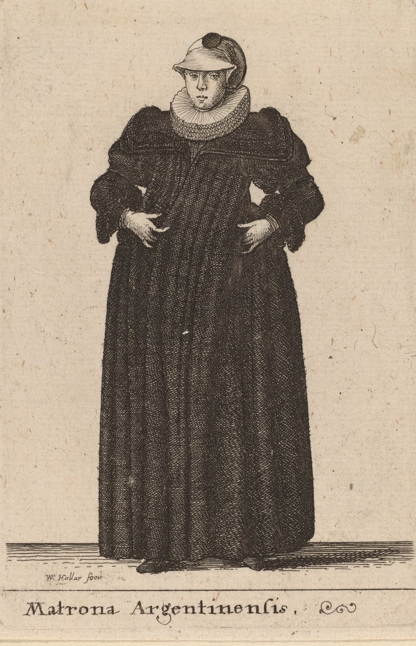 Matrona Argentinensis, 1642 door Wenceslaus Hollar