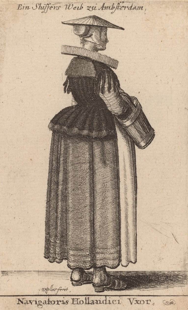 Navigatoris Hollandici Vxor door Wenceslaus Hollar
