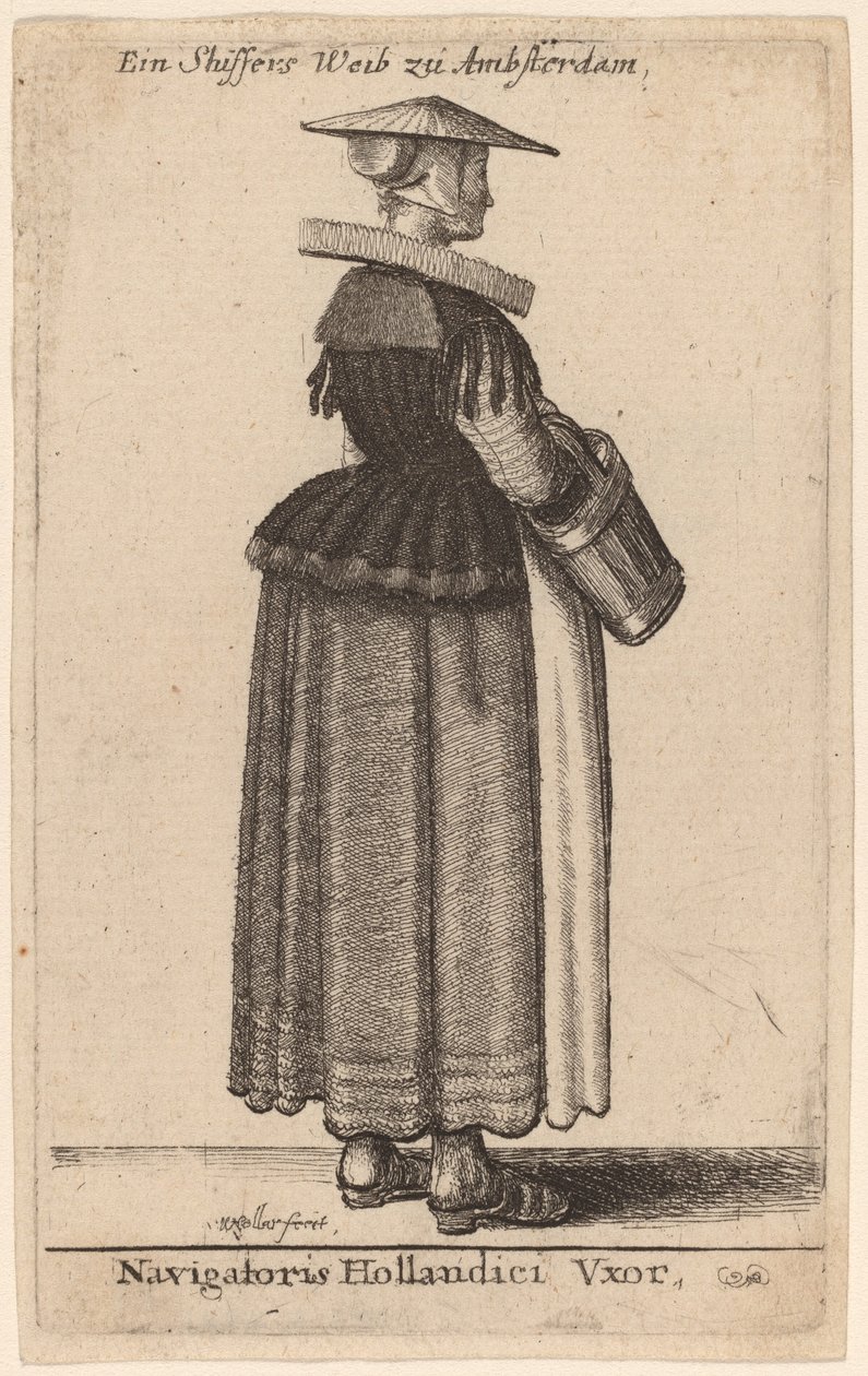 Navigatoris Hollandici Vxor door Wenceslaus Hollar