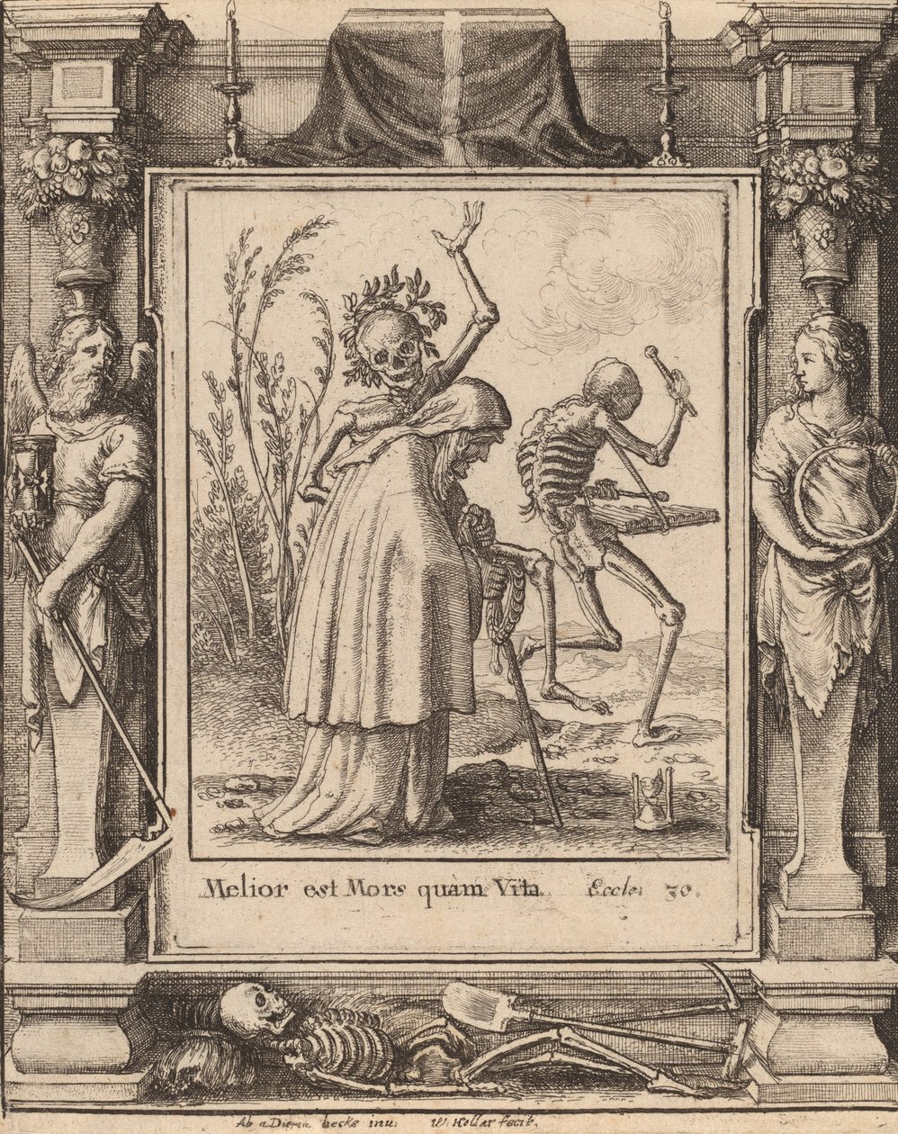 Oude Vrouw, 1651 door Wenceslaus Hollar