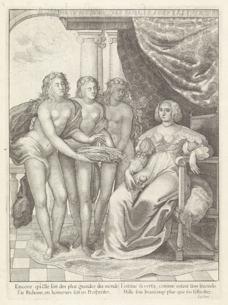 Portret van Amalia van Solms door Wenceslaus Hollar