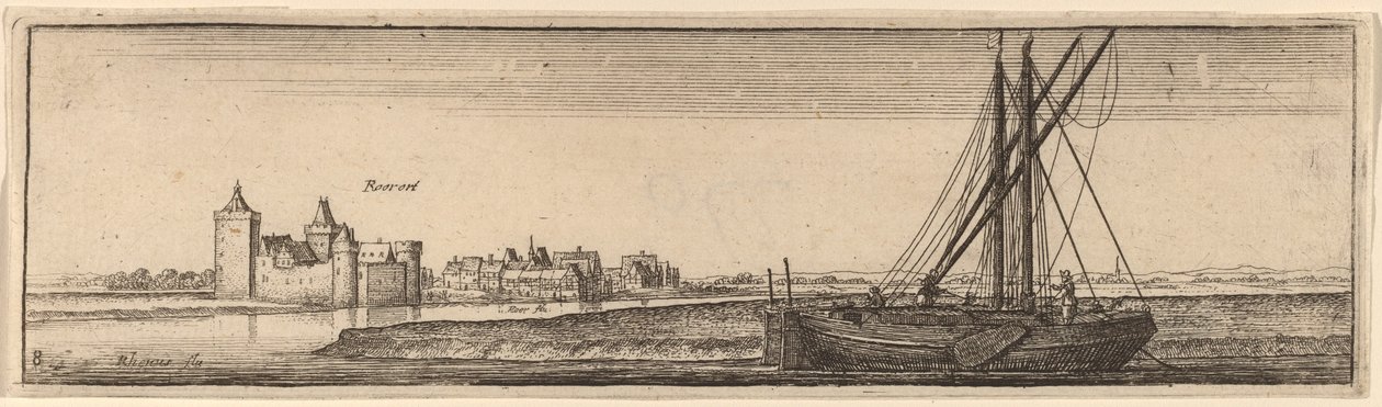 Roerort, ca. 1632 door Wenceslaus Hollar