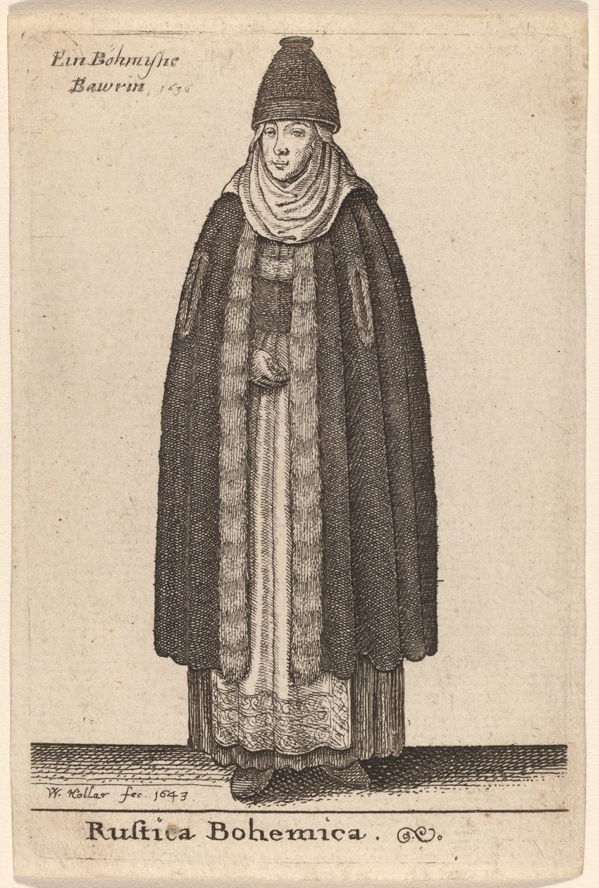 Rustica Bohemica door Wenceslaus Hollar