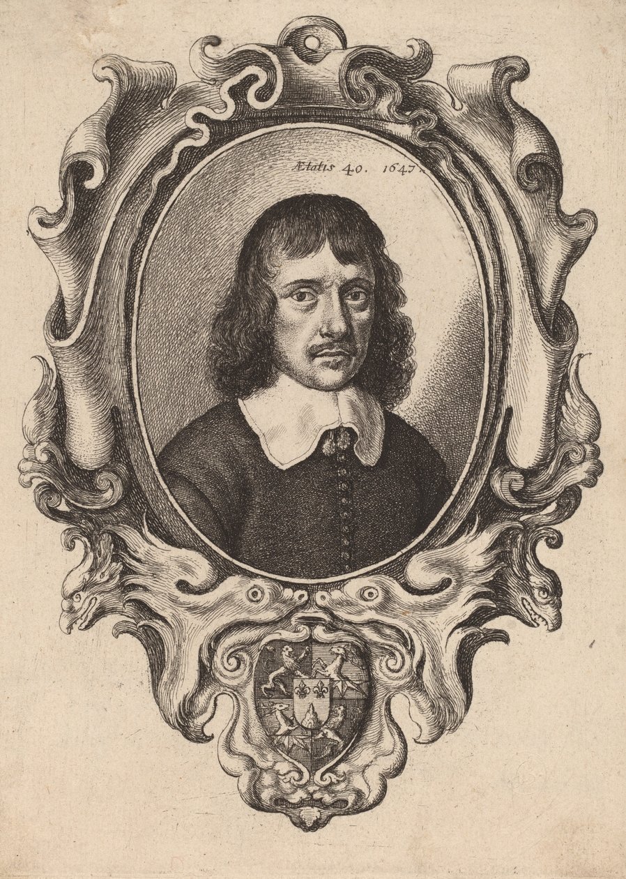 Zelfportret, 1647 door Wenceslaus Hollar