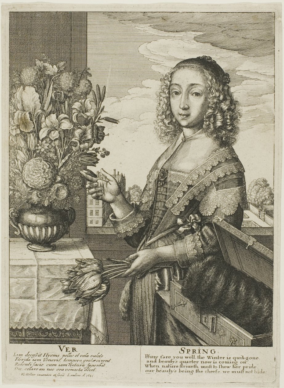 Lente door Wenceslaus Hollar