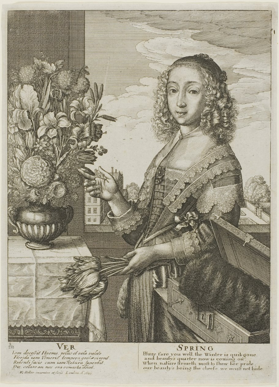 Lente door Wenceslaus Hollar