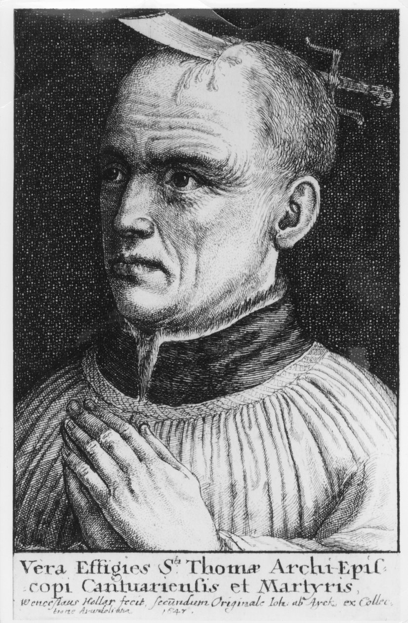 St. Thomas Becket door Wenceslaus Hollar