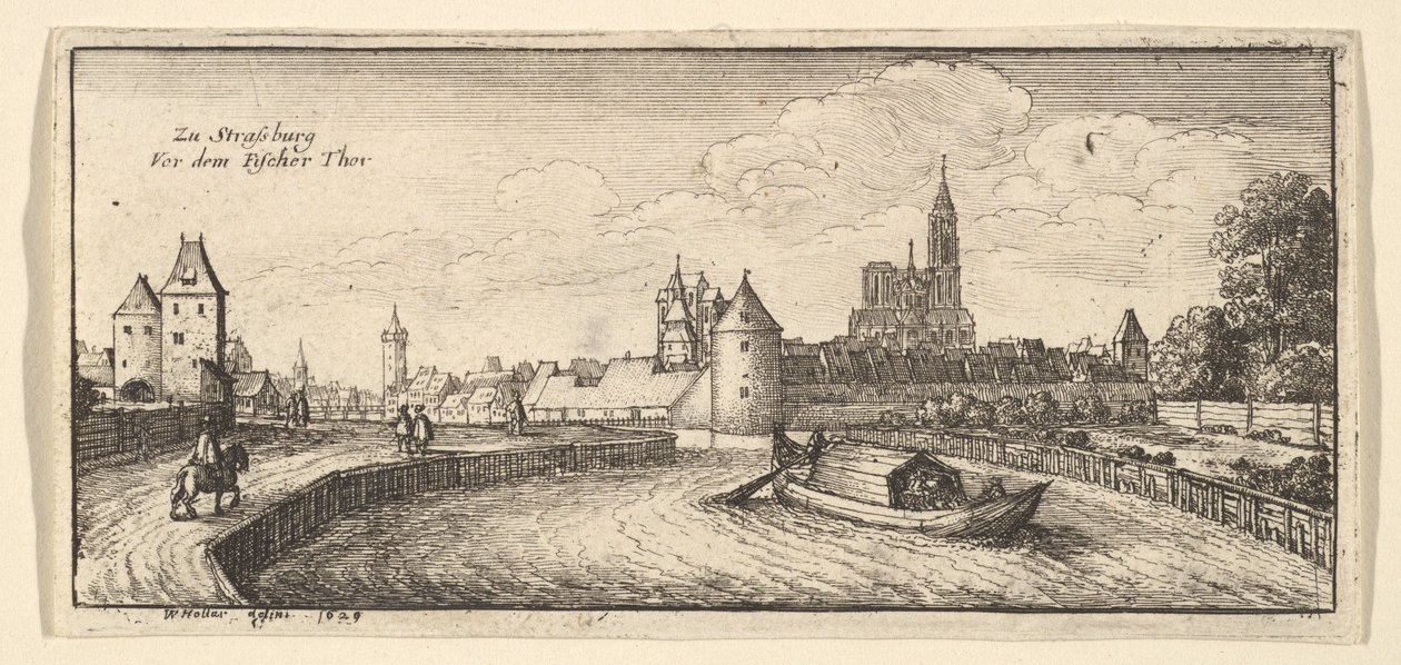 Straatsburg, 1663-65 door Wenceslaus Hollar