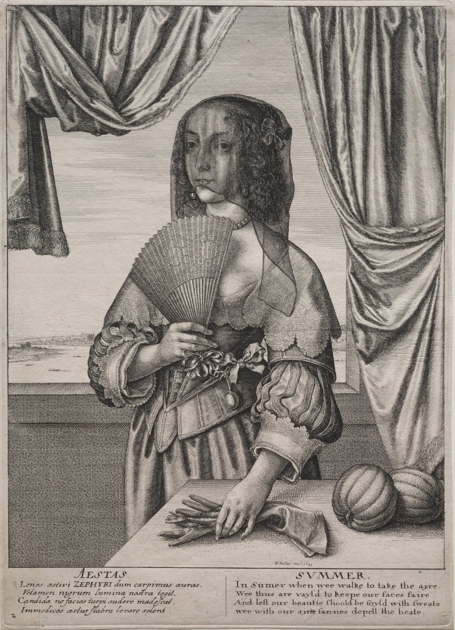 De Vier Seizoenen door Wenceslaus Hollar