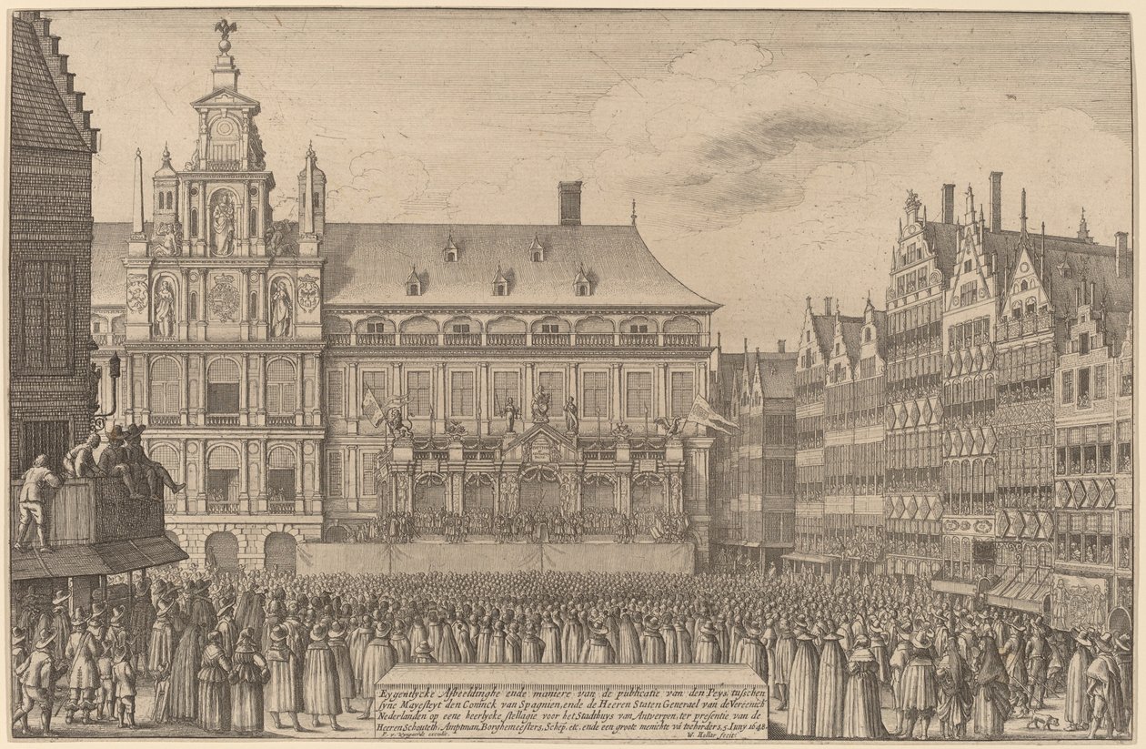 De Vrede van Munster door Wenceslaus Hollar