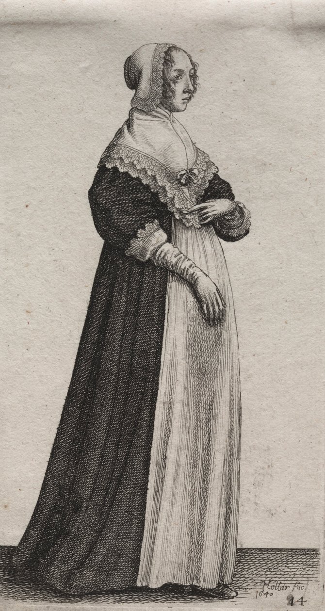 De verschillende gewoonten van Engelse vrouwen, van de adel tot de plattelandsvrouwen..., 1640 door Wenceslaus Hollar