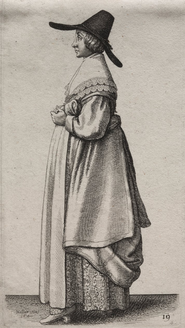 De verschillende gewoonten van Engelse vrouwen, van de adel tot de plattelandsvrouwen door Wenceslaus Hollar
