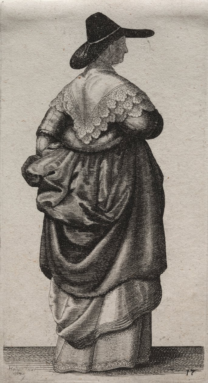 De verschillende gewoonten van Engelse vrouwen, van de adel tot de plattelandsvrouwen..., 1640 door Wenceslaus Hollar