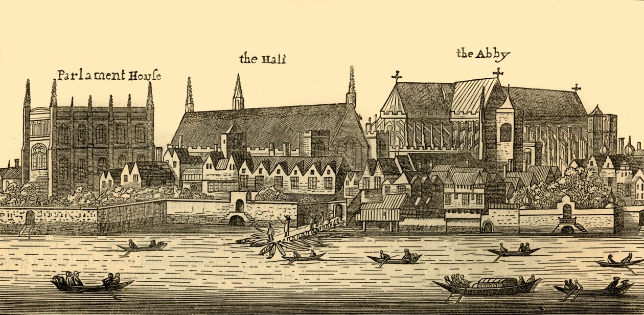 Westminster in 1640, 1881 door Wenceslaus Hollar