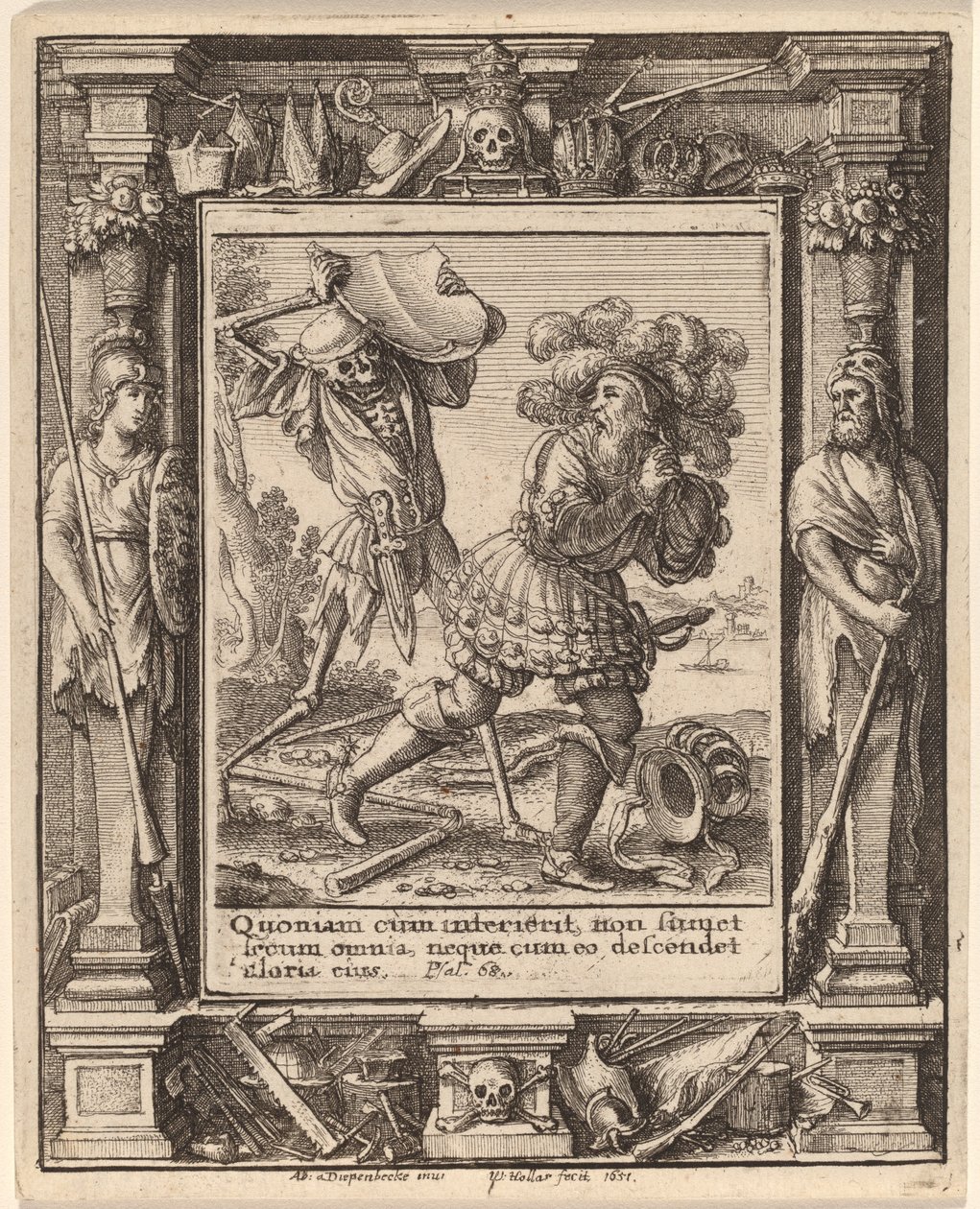 Graaf door Wenceslaus Hollar after Hans Holbein the Younger after Abraham van Diepenbeeck