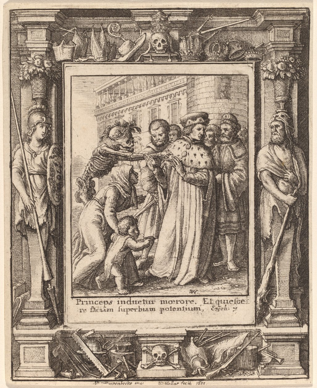 Hertog door Wenceslaus Hollar after Hans Holbein the Younger after Abraham van Diepenbeeck