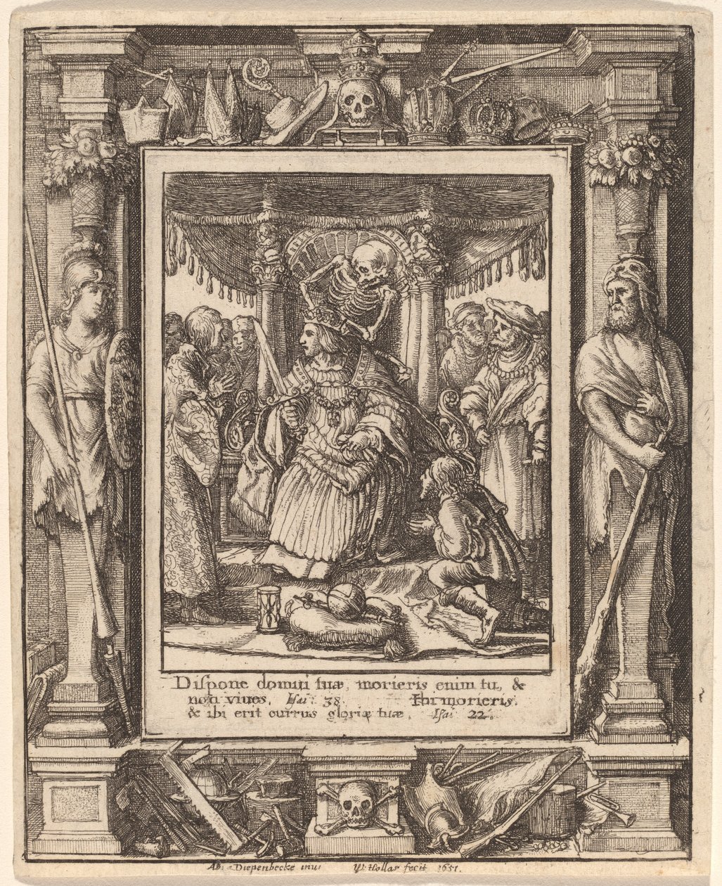 Keizer door Wenceslaus Hollar after Hans Holbein the Younger after Abraham van Diepenbeeck