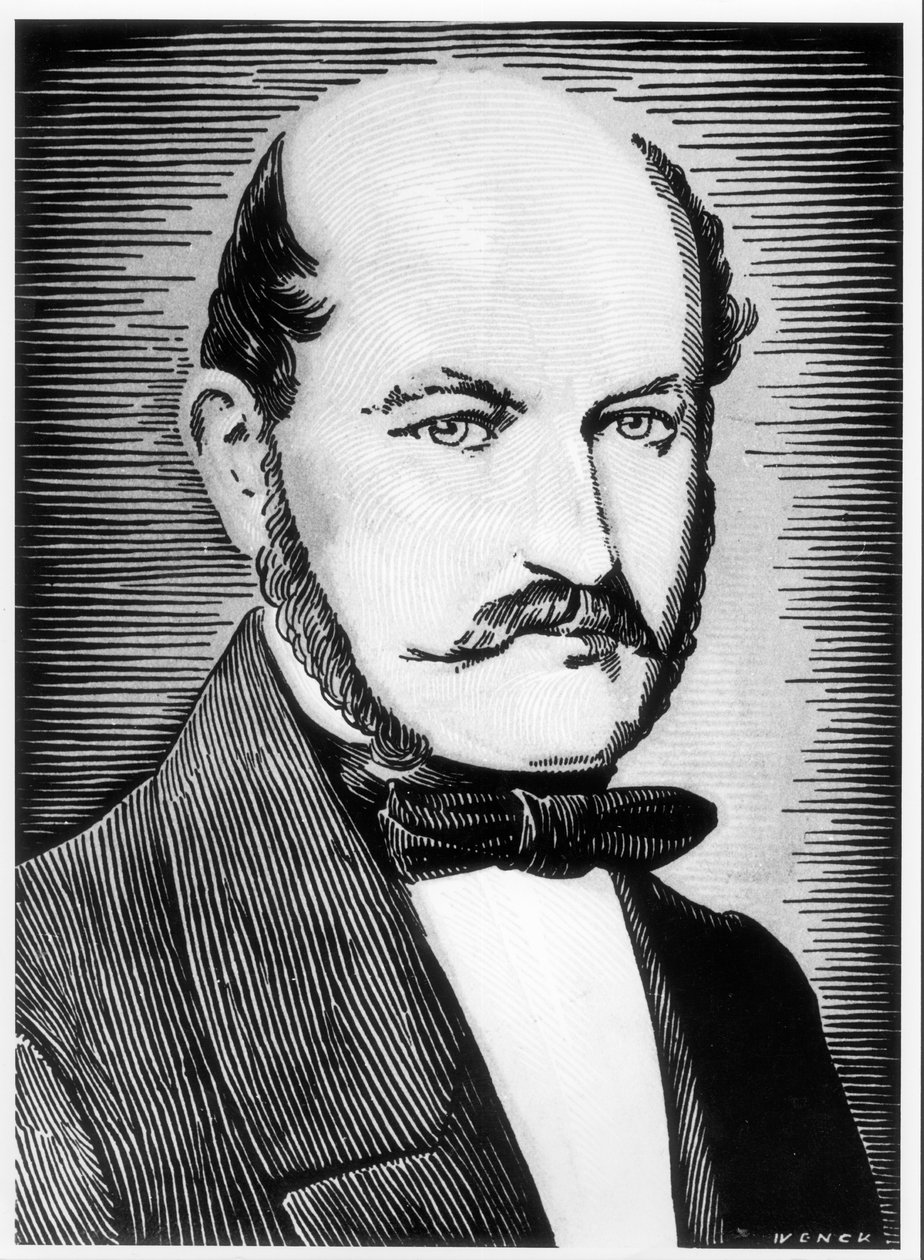 Portret van Ignacz Semmelweiss (1818-1865) door Wenck