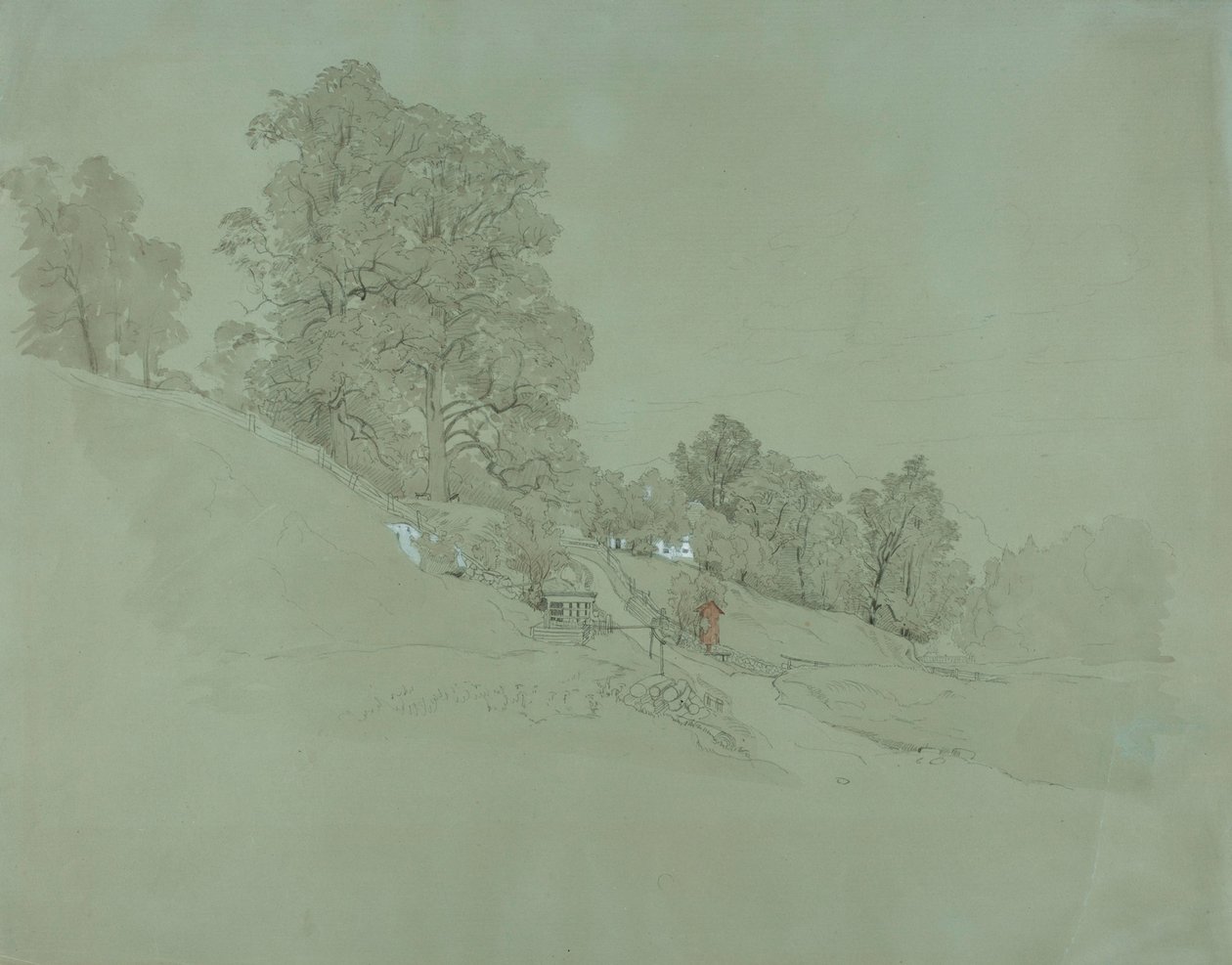 Landschap op een heuvel door Werner Holmberg