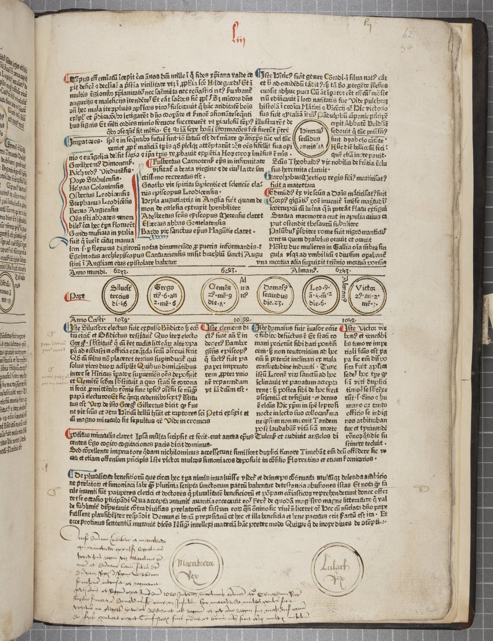 Fol 54 recto, Fasciculus Temporum door Werner Rolevinck