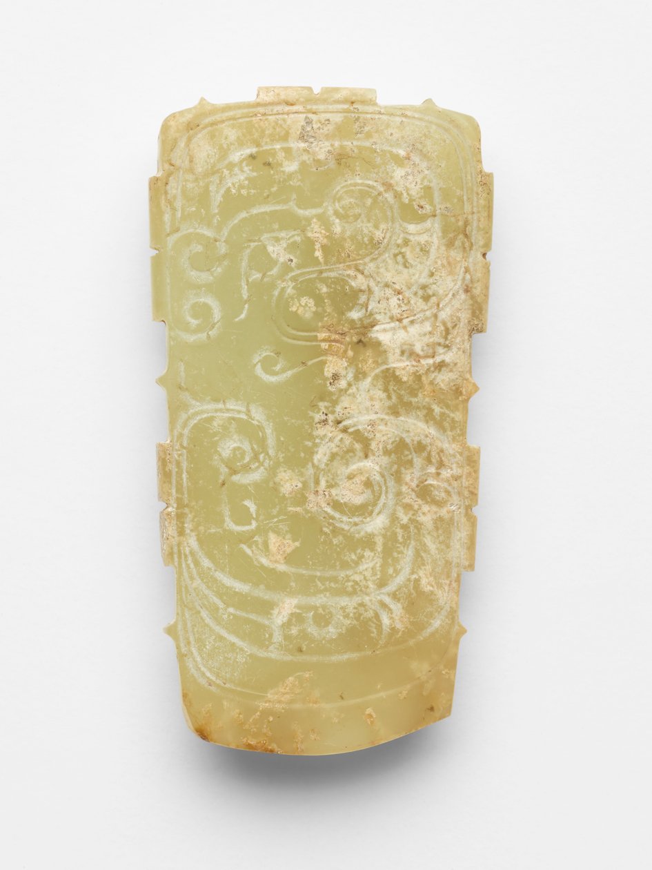 Hanger (pei) in de vorm van een draak door Western Zhou Dynasty Chinese School