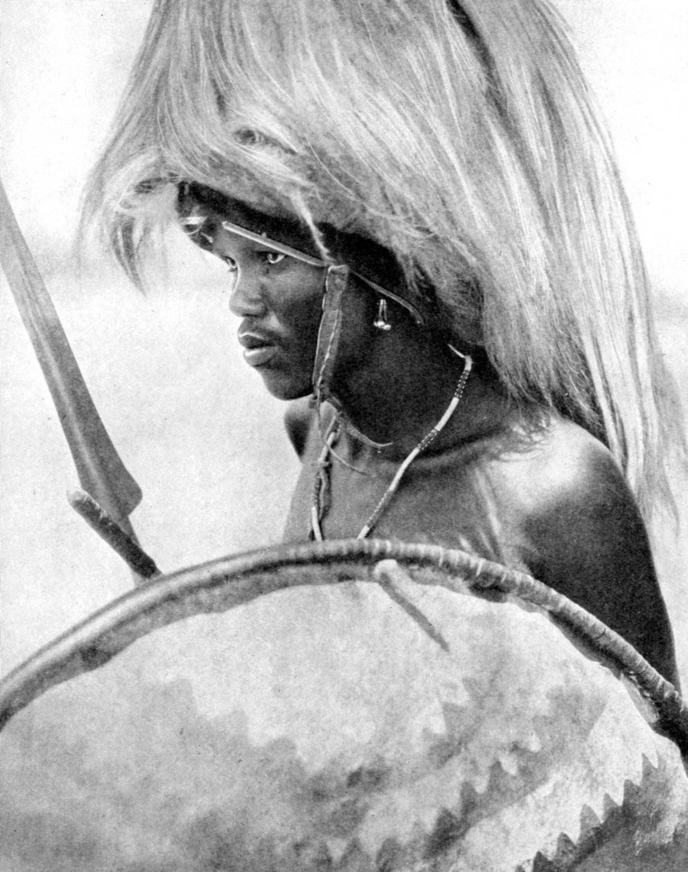 Een Masai krijger, Afrika, 1936 door Wide World Photos