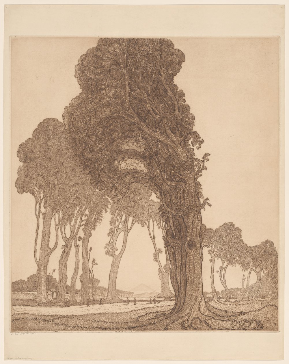 Deel van de grote weg bij de dessa Cakranegara (Tjakranegara) op Lombok door Wijnand Otto Jan Nieuwenkamp