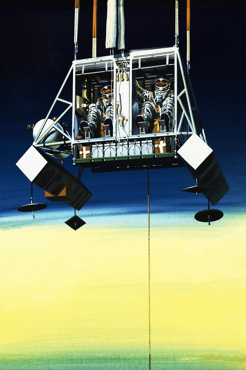 Mannen en Machines: Vlucht naar de rand van de ruimte door Wilf (20th century) Hardy