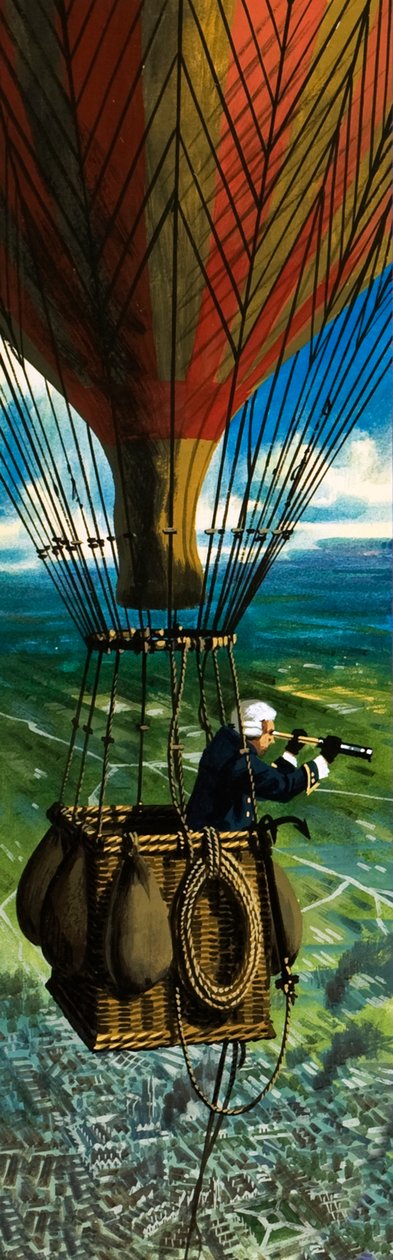 De eerste militaire missie vanuit de lucht door Wilf (20th century) Hardy