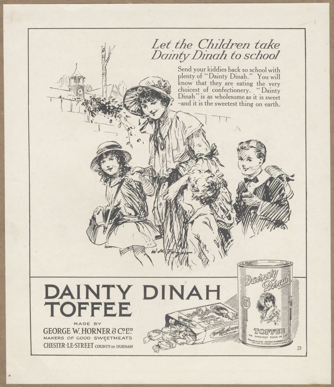 Dainty Dinah Toffee, ca. 1920 door Wilfred Fryer