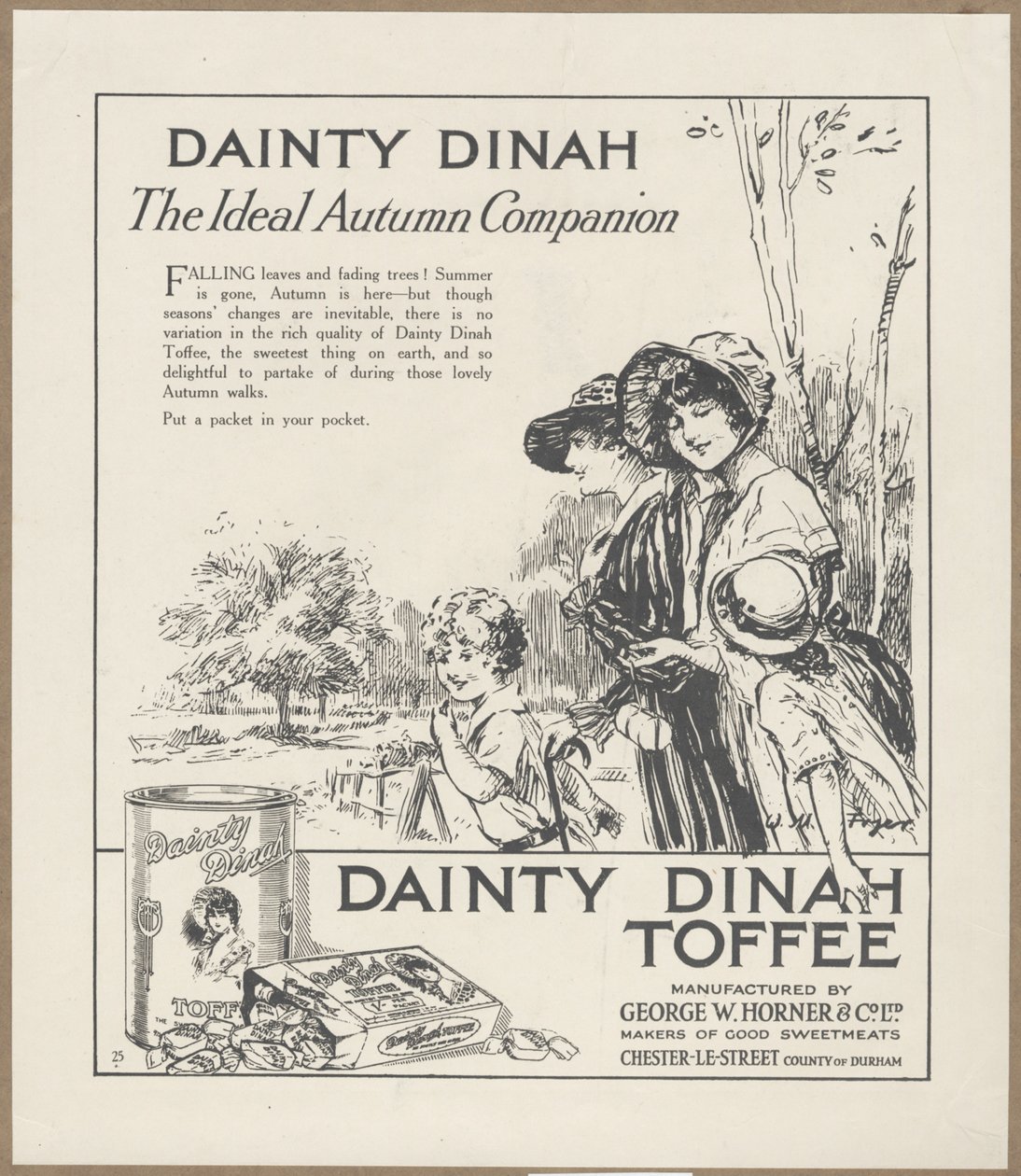 Dainty Dinah Toffee, ca. 1920 door Wilfred Fryer