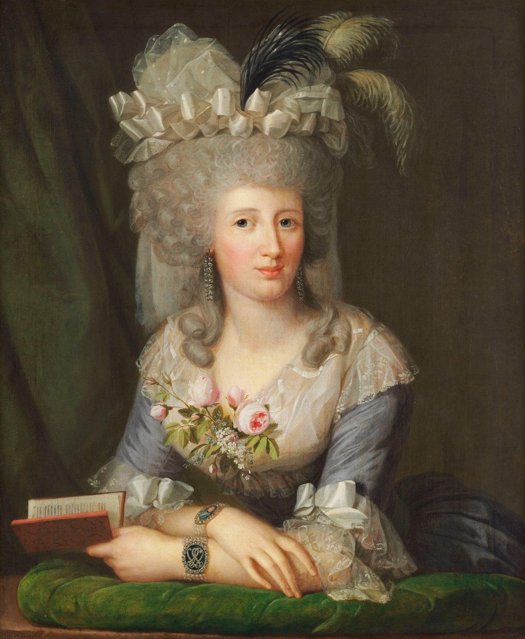 Portret van Karoline von Schlotheim (1766-1847) door Wilhelm Böttner