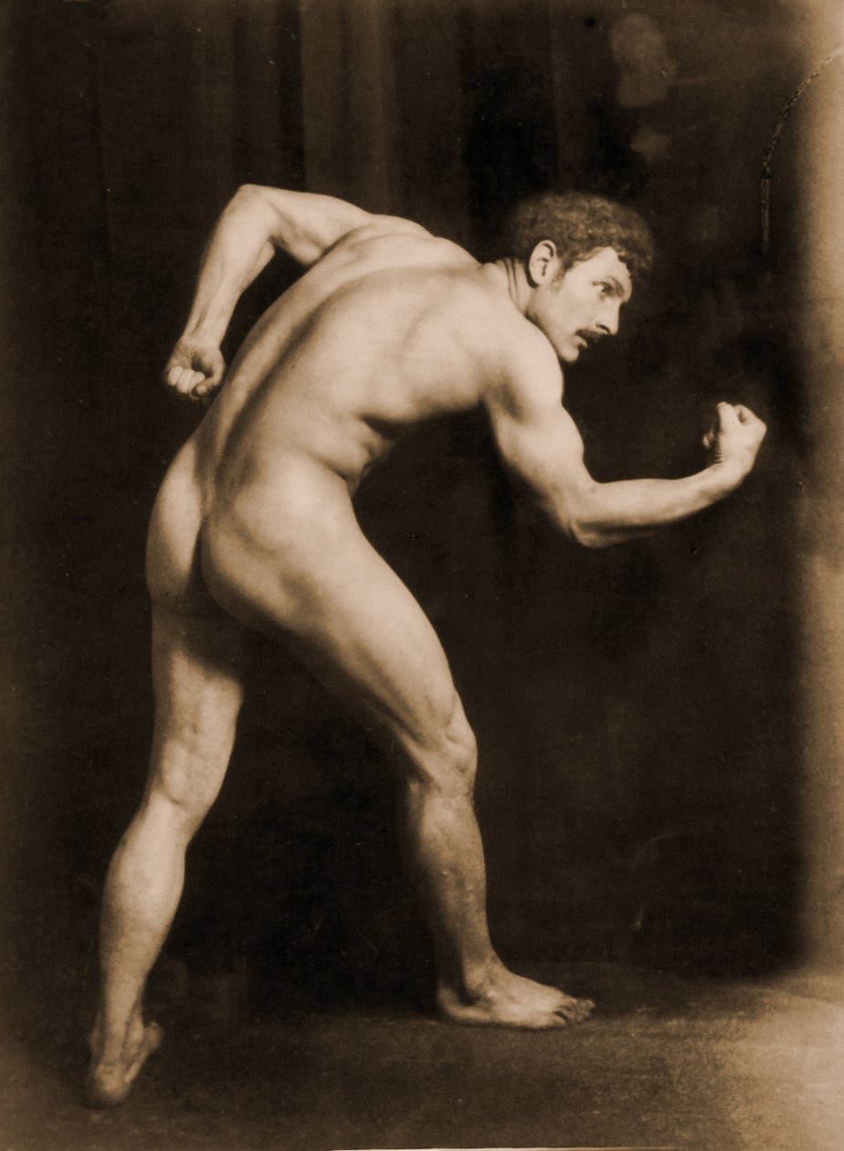 Studie van een mannelijk naakt, c.1900 door Baron Wilhelm von Gloeden