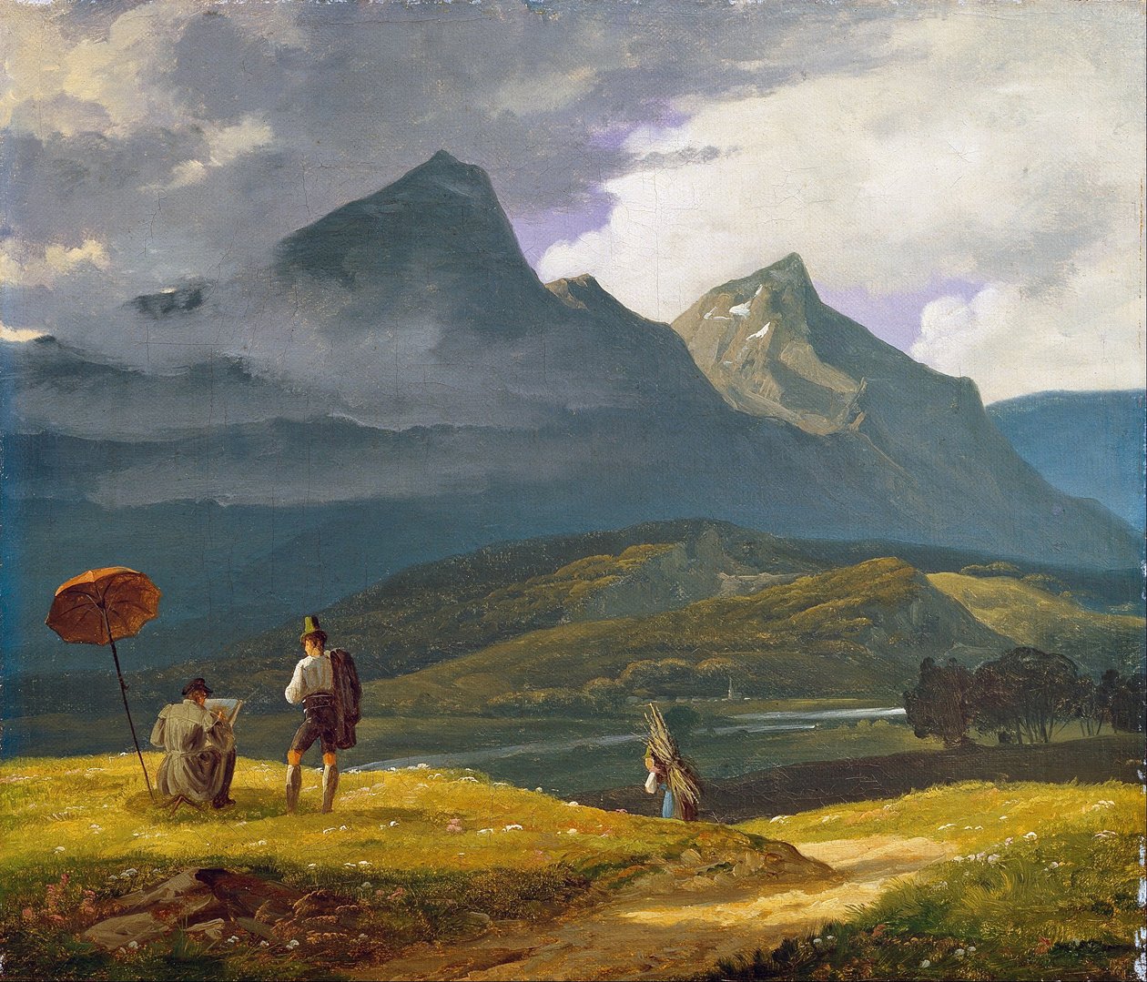 Berglandschap door Wilhelm Bendz