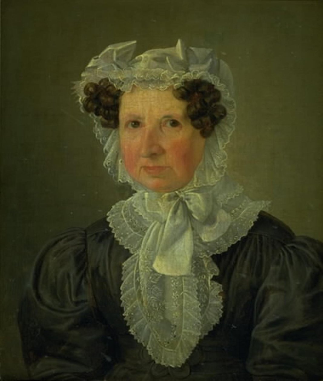 Portret van juffrouw Nissen door Wilhelm Bendz
