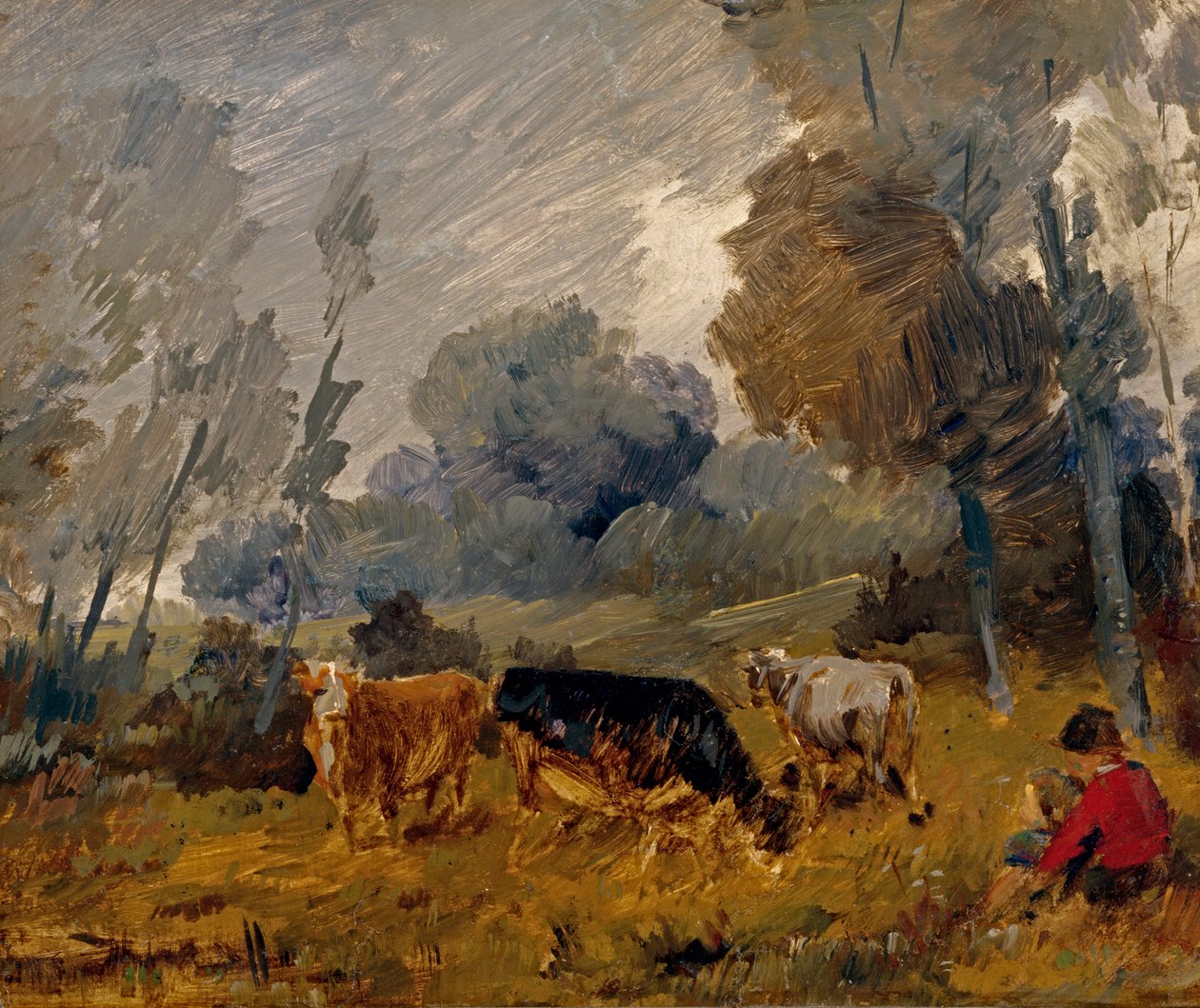 In de weide door Wilhelm Busch