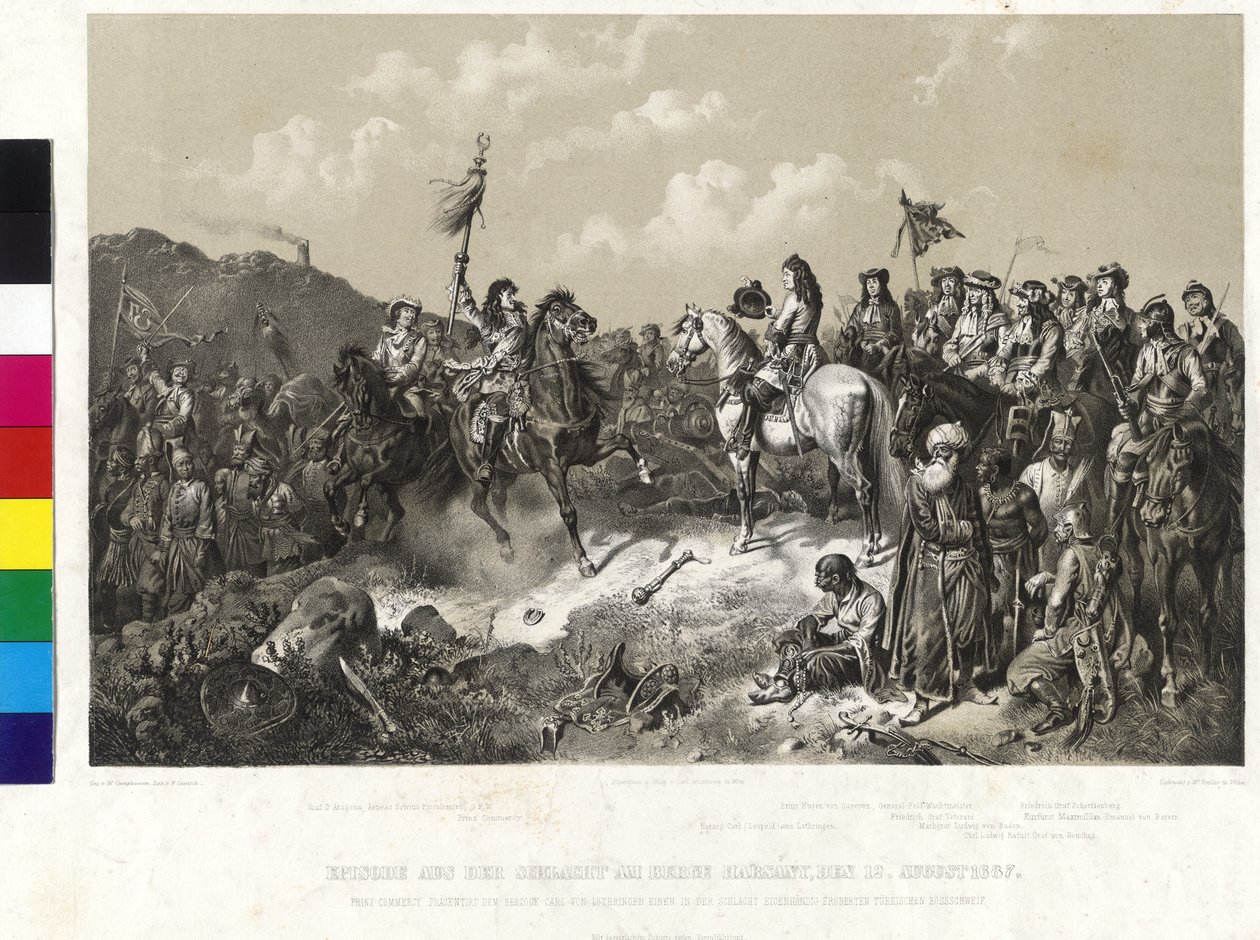 Episode uit de slag bij de bergen Harsany op 12 augustus 1687 door Wilhelm Camphausen