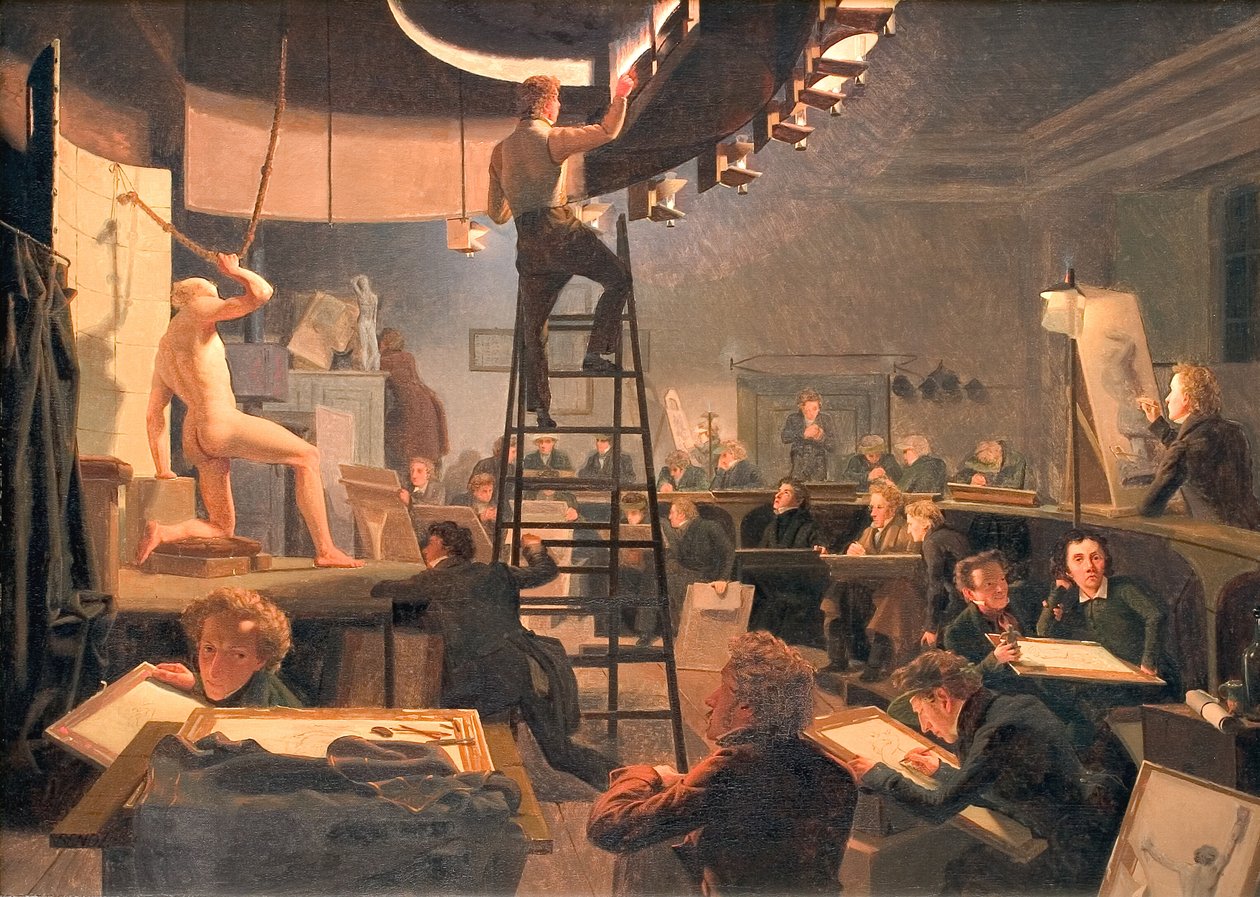 De Levensklas aan de Koninklijke Academie voor Schone Kunsten door Wilhelm Ferdinand Bendz