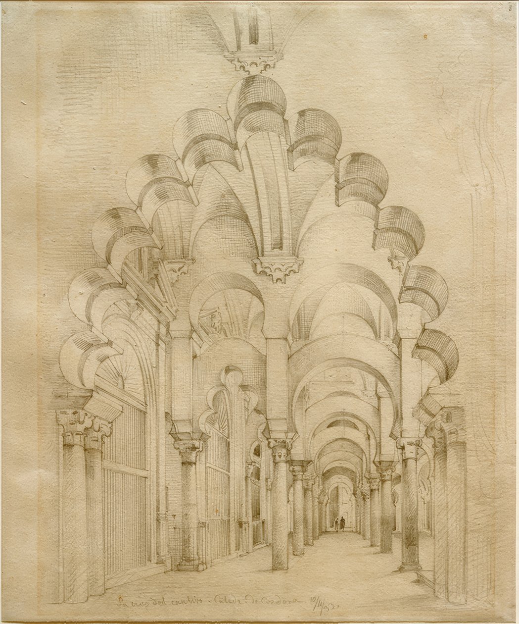 Mezquita van Córdoba door Wilhelm Gail