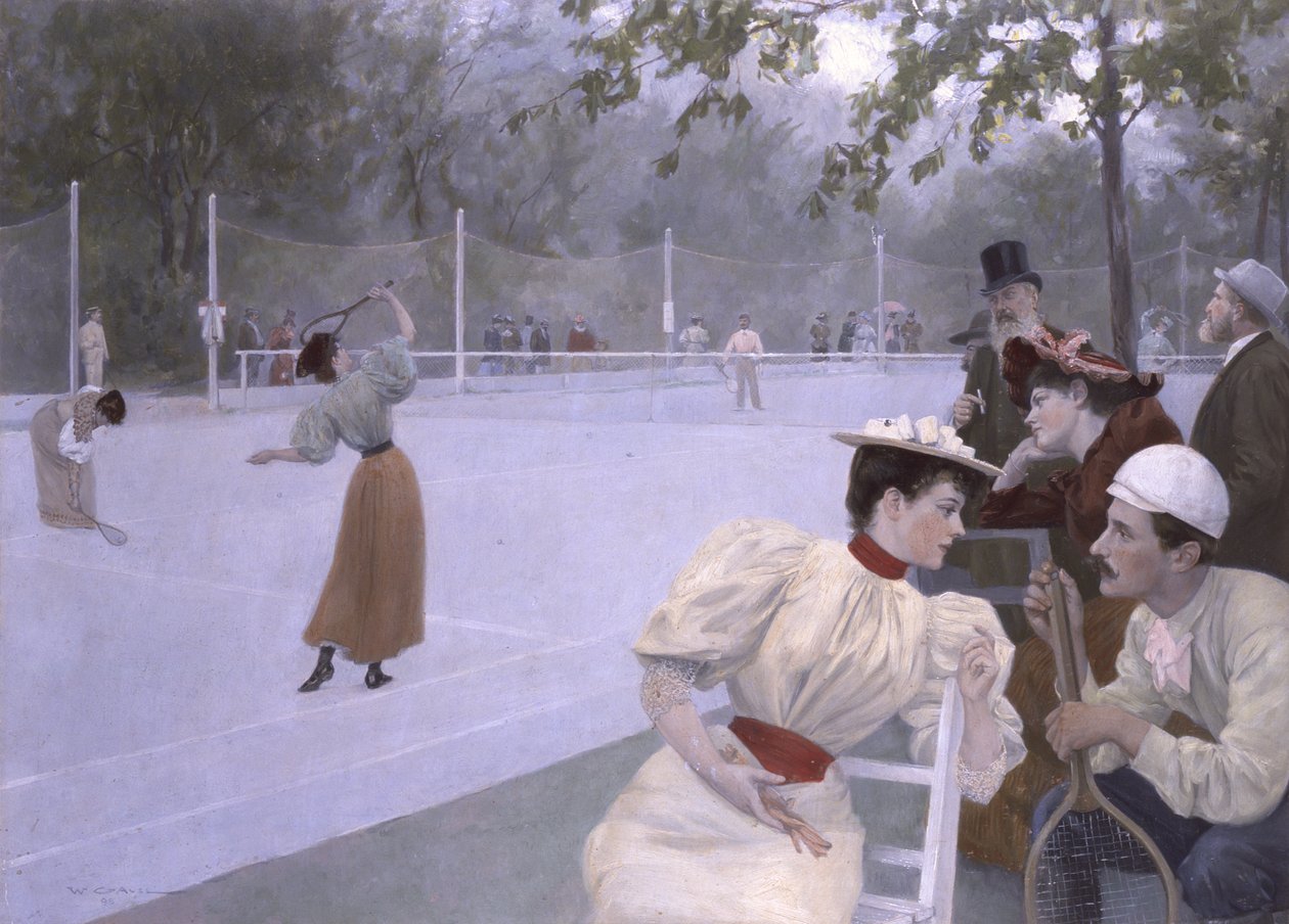 Städtischer Lawn-Tennis-Platz door Wilhelm Gause