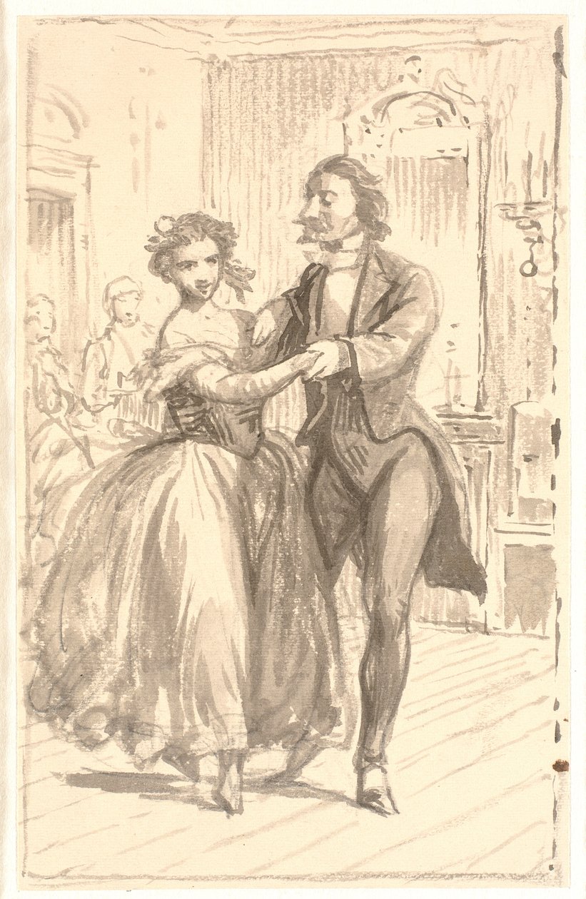 Het eerste paar op het bal door Wilhelm Marstrand