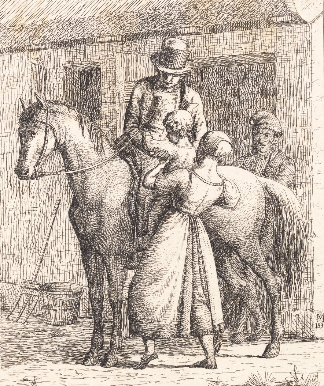 Een Boerenfamilie door Wilhelm Marstrand