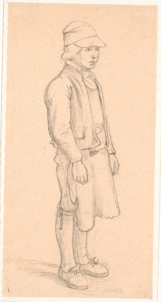 Zweedse jongen met pet door Wilhelm Marstrand