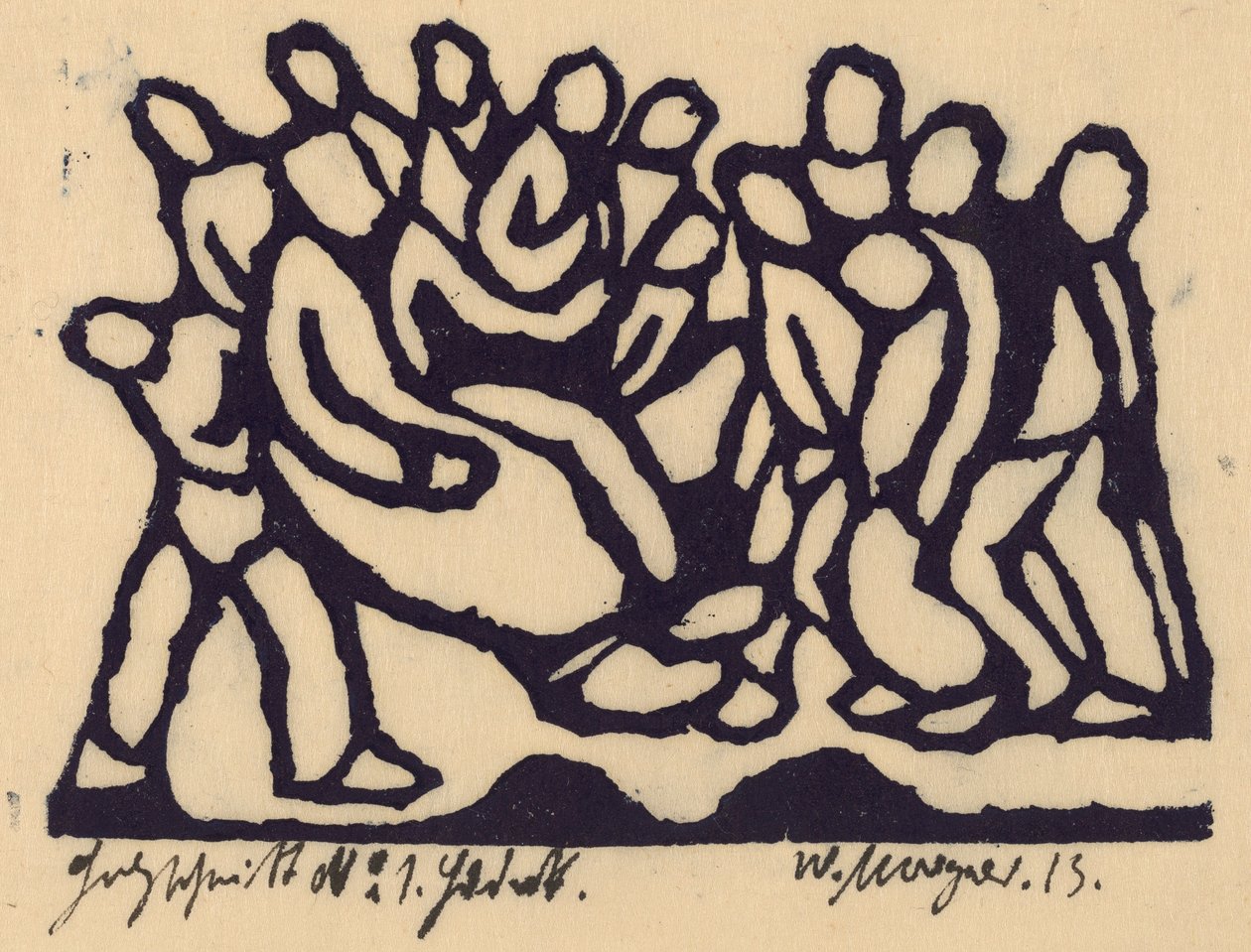 Christus voor de Hoge Raad door Wilhelm Morgner