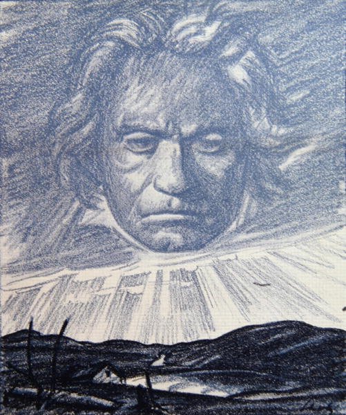 Een Hulde aan het Genie van Beethoven, illustratie uit 