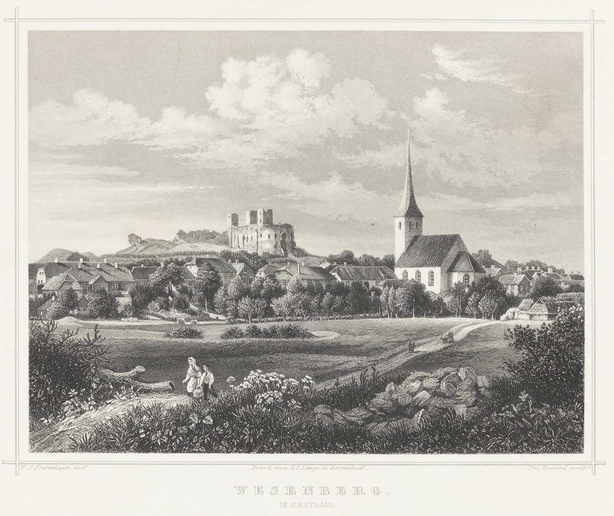Rakvere door Wilhelm Siegfried Stavenhagen