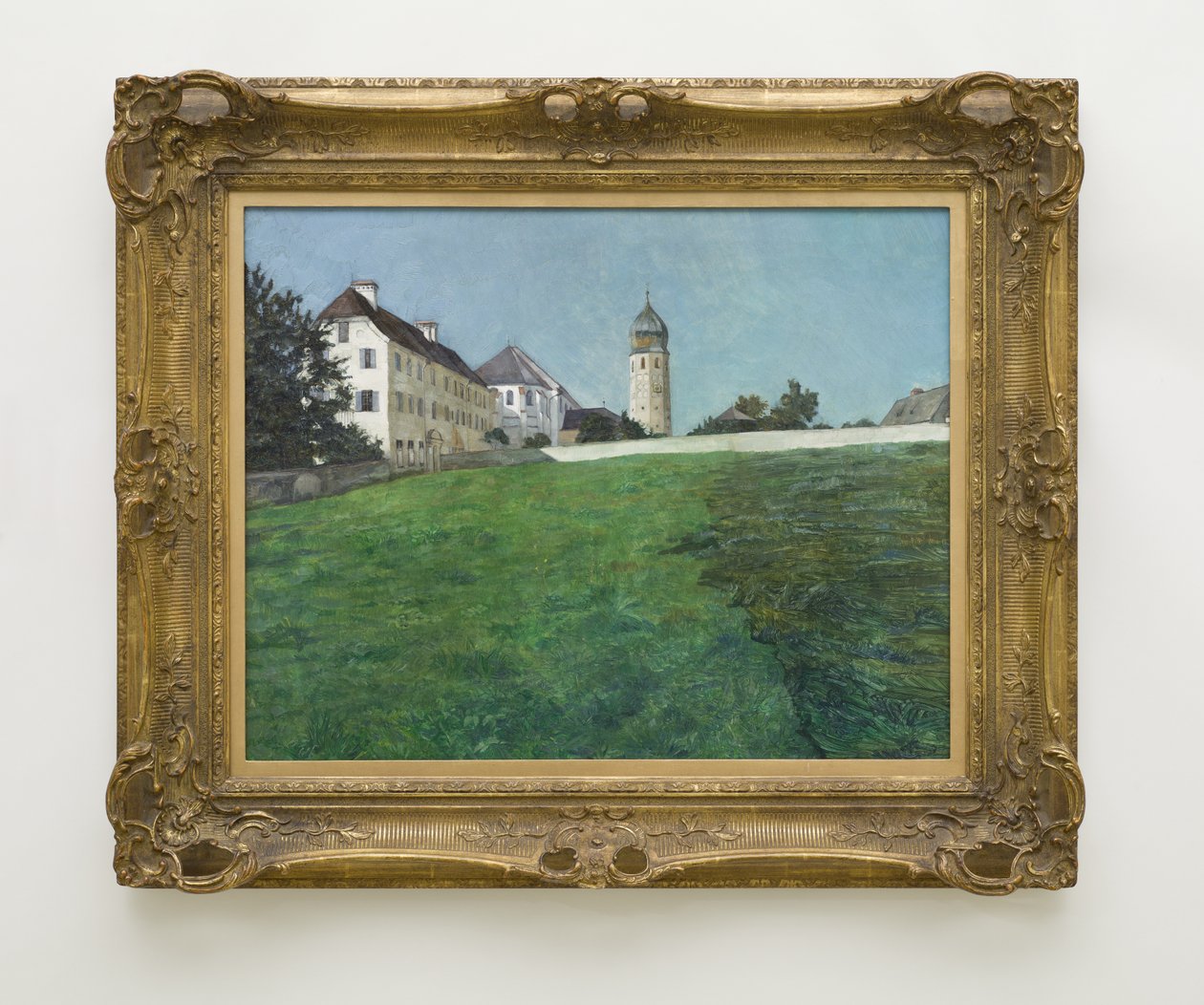 Gezicht op Frauenchiemsee door Wilhelm Trübner